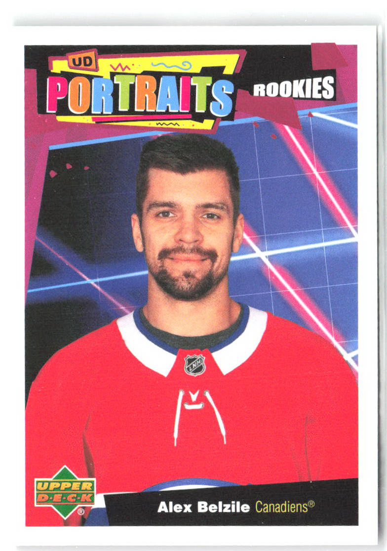 Alex Belzile Upper Deck - UD Portraits P-85 2020-21 Montreal Canadiens