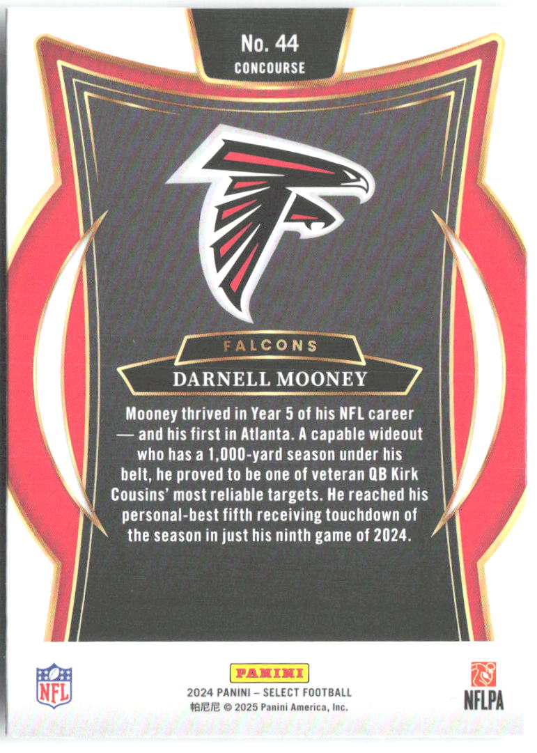 Darnell Mooney Panini Select 44 2024 Atlanta Falcons