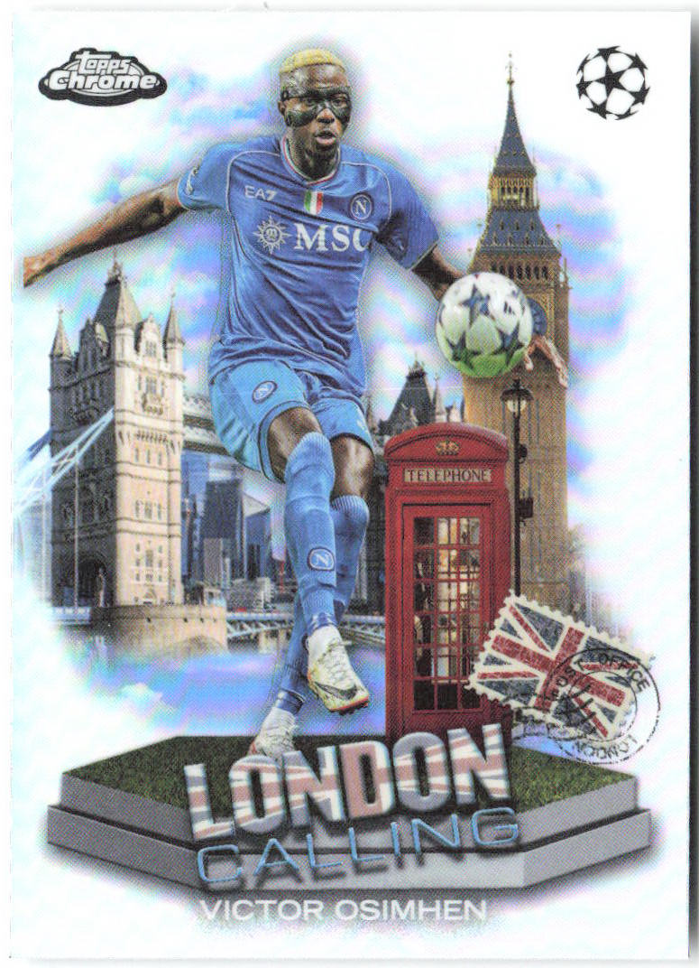 Victor Osimhen Topps Chrome UEFA Club Competitions London Calling LC-10 2023-24