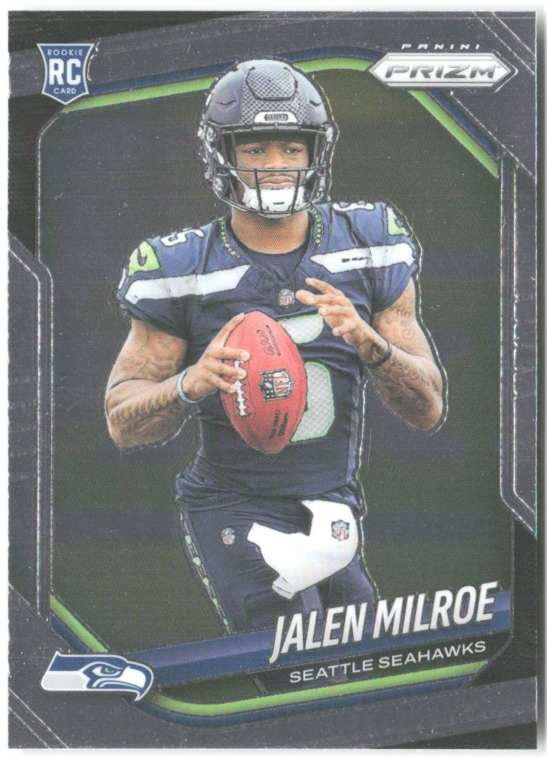 Jalen Milroe Panini Prizm 317 2025 Seattle Seahawks RC