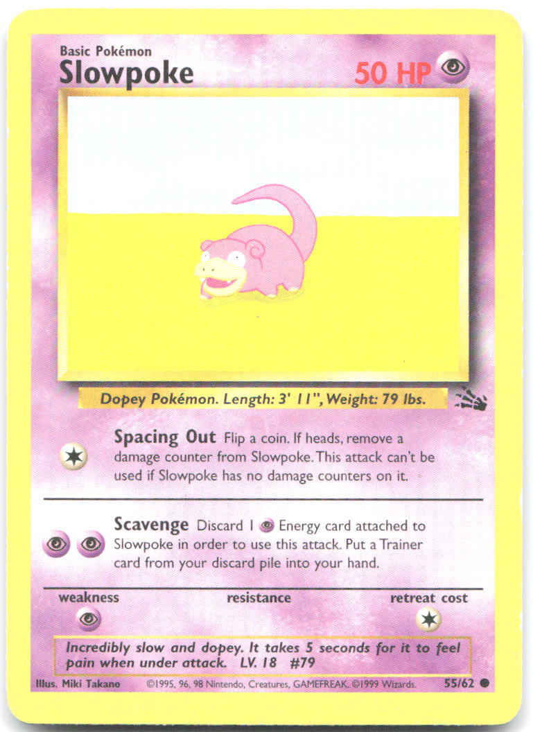 Slowpoke Unlimited Common Fossil 55/62 LP Miki Takano