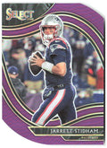 Jarrett Stidham Panini Select Purple Prizm Die Cut 336 2020 New England Patriots