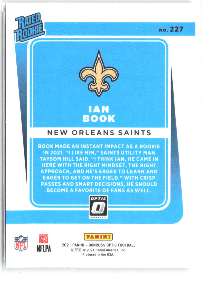 Ian Book Base Donruss Optic 227 NM