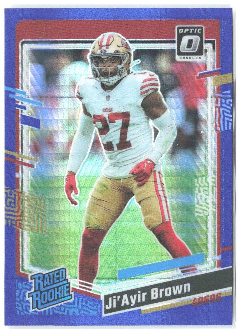 Ji'Ayir Brown Donruss Optic - Blue Hyper 290 2023 San Francisco 49ers