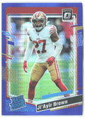 Ji'Ayir Brown Donruss Optic - Blue Hyper 290 2023 San Francisco 49ers