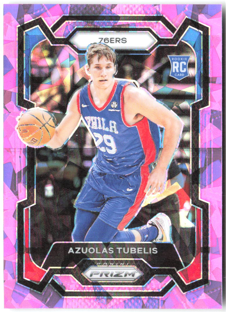 Azuolas Tubelis Panini Prizm - Prizms Pink Ice 283 2023-24 Philadelphia 76ers