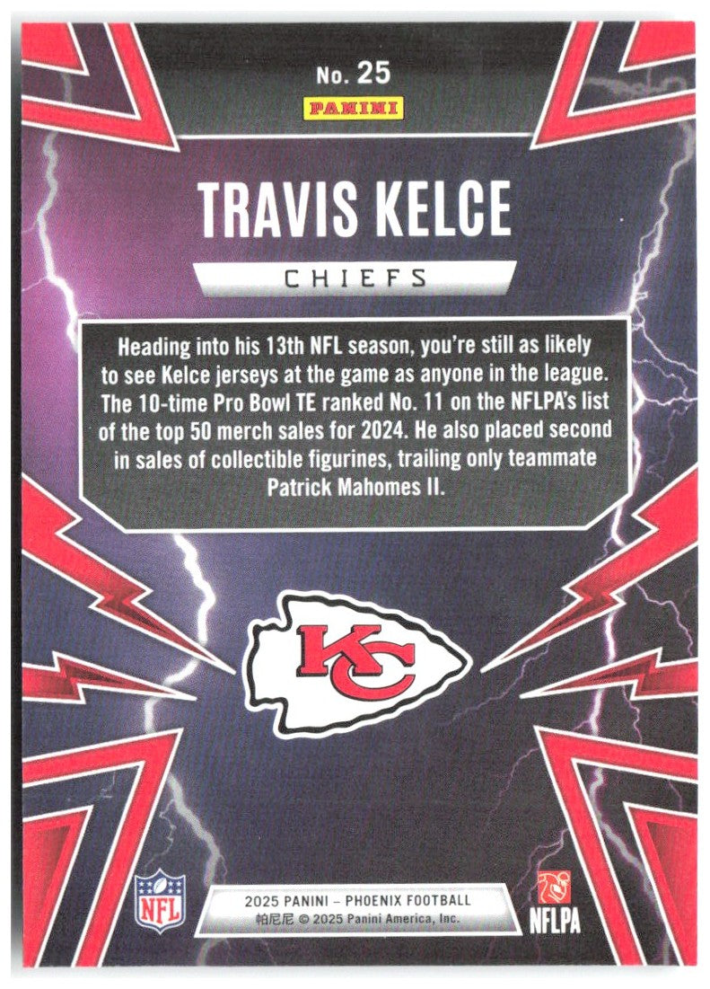 Travis Kelce Panini Phoenix - Thunderbirds 25 2025 Kansas City Chiefs