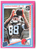 Harold Fannin Jr. Donruss Optic - Pink 284 2025 Cleveland Browns