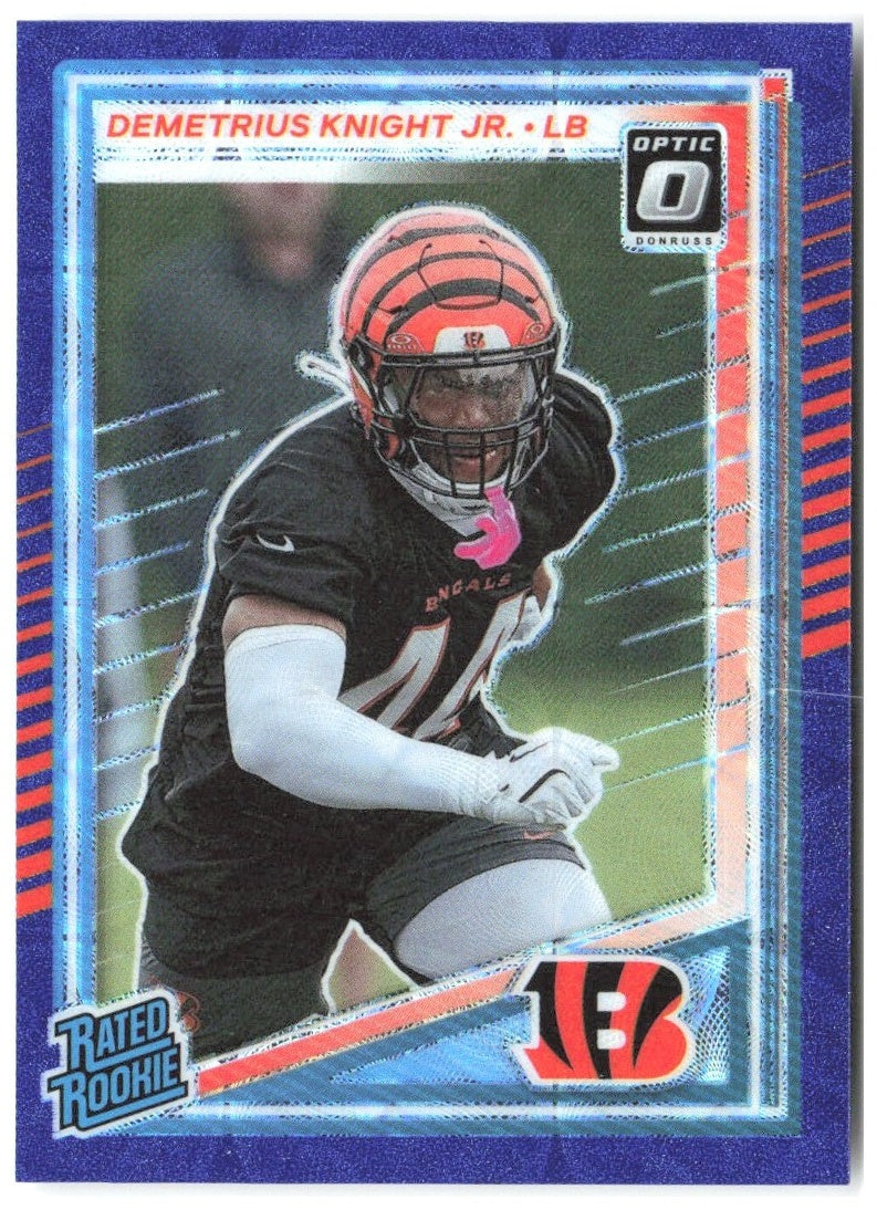 Demetrius Knight Jr. Donruss - Optic Rated Rookies Blue Scope 385 2025 Bengals
