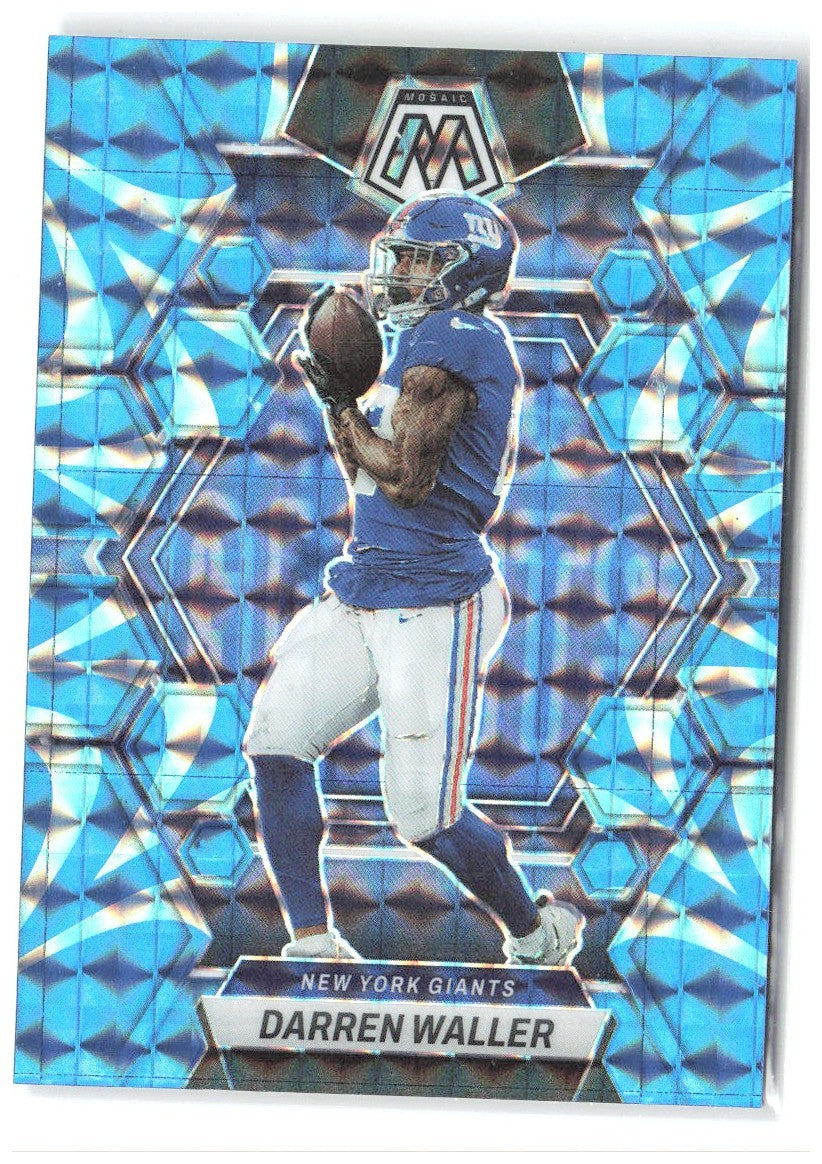 Darren Waller Panini Mosaic - Reactive Blue Mosaic 184 2023 New York Giants