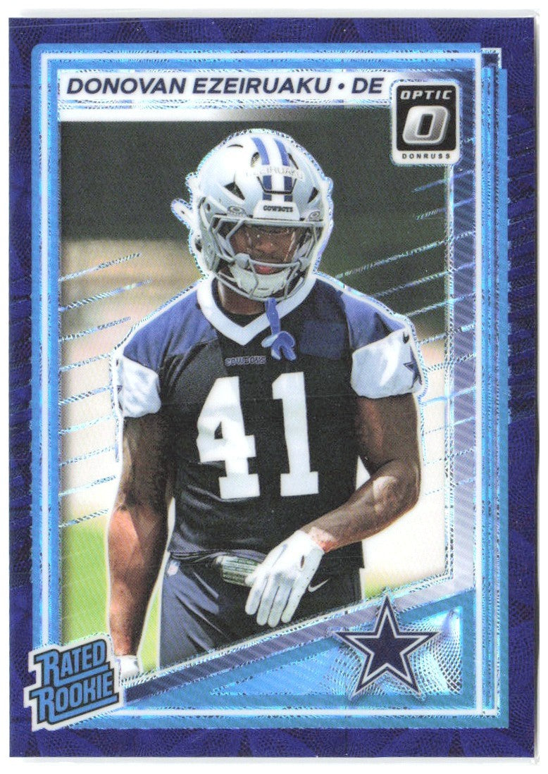 Donovan Ezeiruaku Donruss Optic - Purple Scope 230 2025 Dallas Cowboys