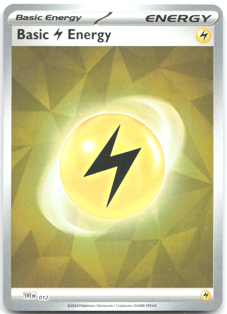 Basic Lightning Energy Common SVE: Scarlet & Violet Energies 012 NM