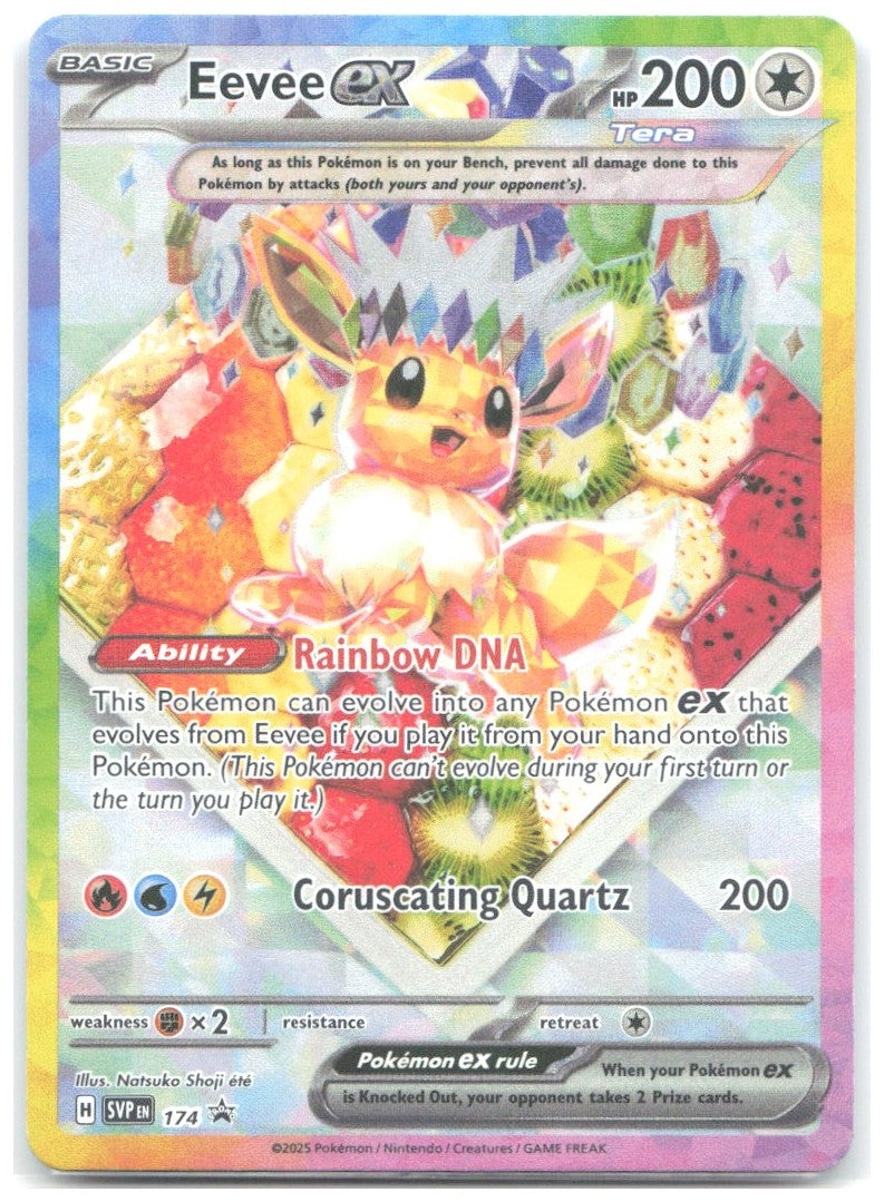 Eevee ex Holo Promo SV Scarlet & Violet Promo Cards 174 NM aky CG Works