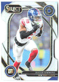 Isaiah Simmons Panini Select - Silver Prizm Die Cut 261 2024 New York Giants