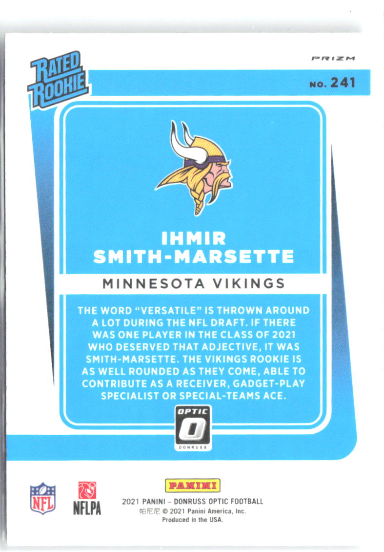 Ihmir Smith-Marsette Donruss Optic - Holo 241 2021 Minnesota Vikings