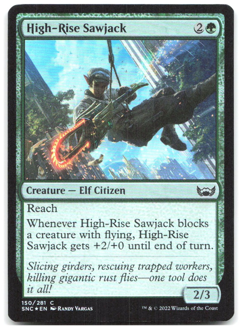 High Rise Sawjack Foil C Streets of New Capenna 150 NM Randy Vargas