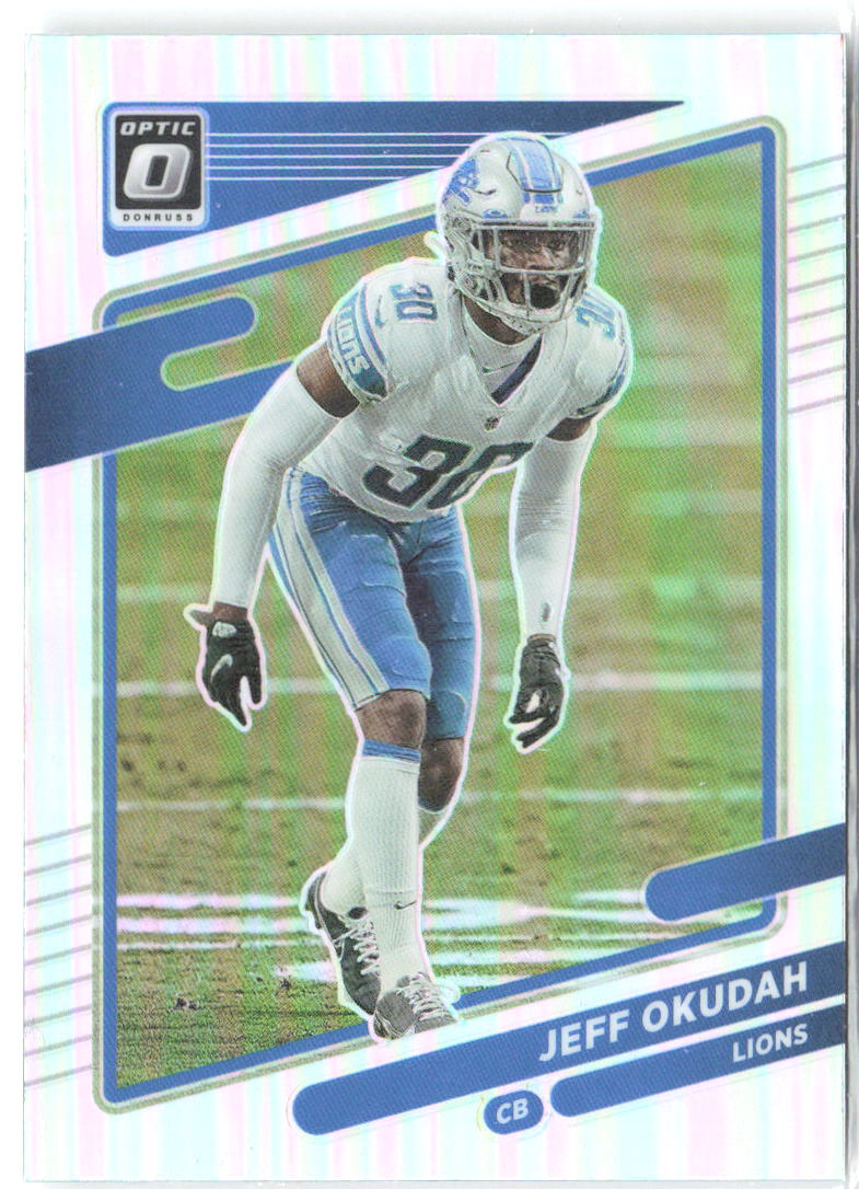Jeff Okudah Donruss Optic - Holo 86 2021 Detroit Lions