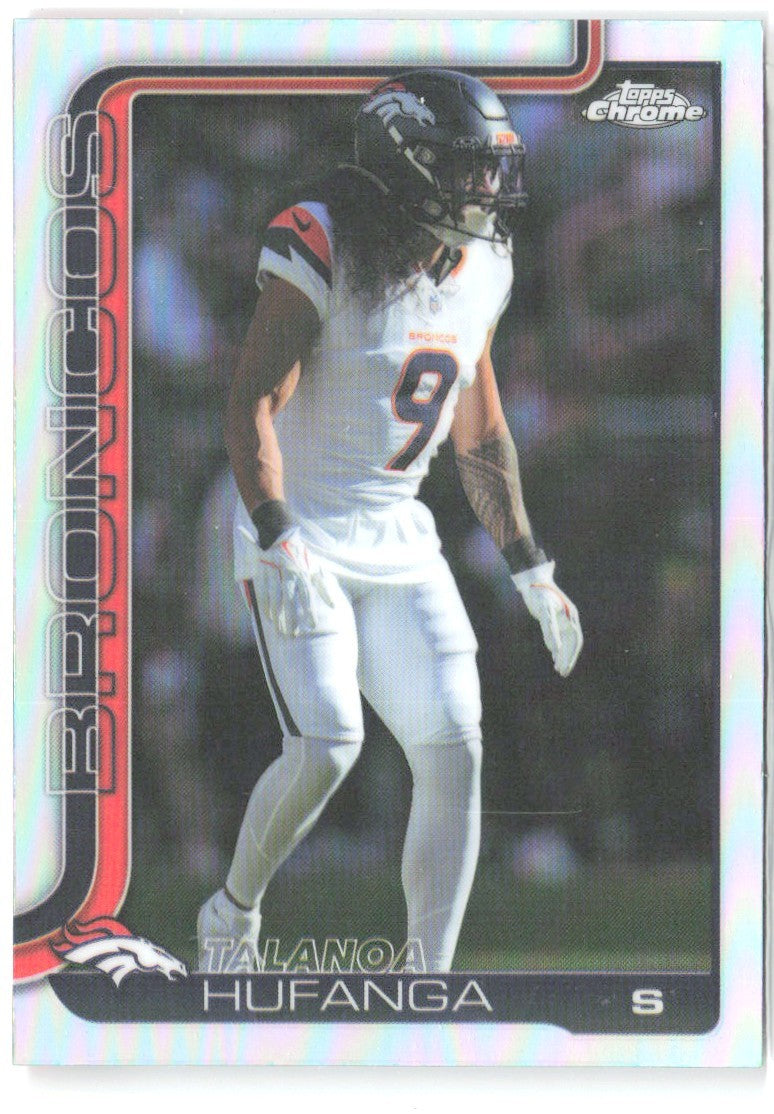 Talanoa Hufanga Topps Chrome - Refractor 94 2025 Denver Broncos
