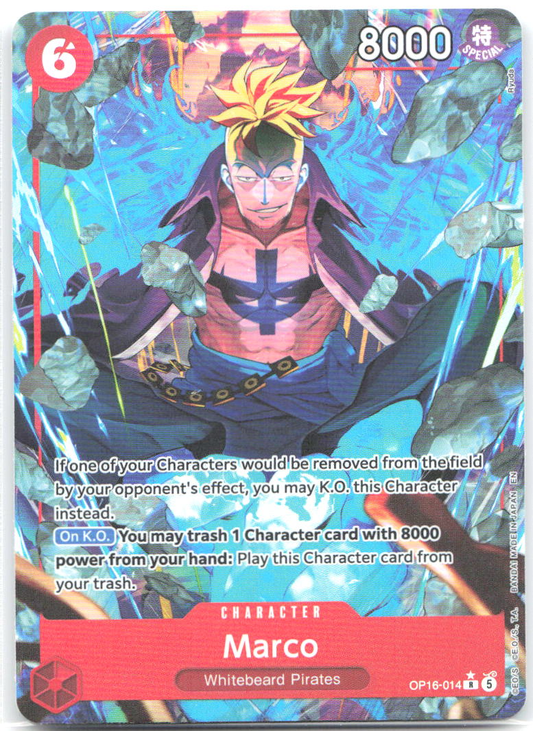 Marco Alternate Art Foil R The Time of Battle OP16 014 NM Hachi Takashi