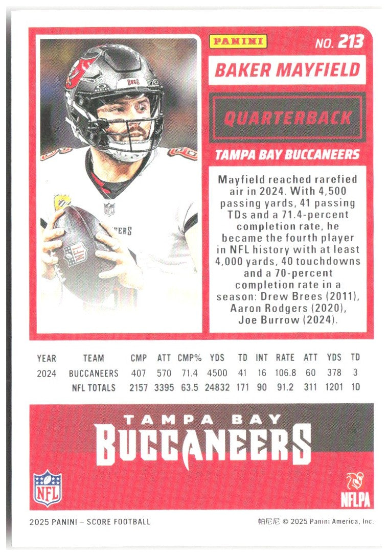 Baker Mayfield Score-A-Treat 213 2025 Tampa Bay Buccaneers