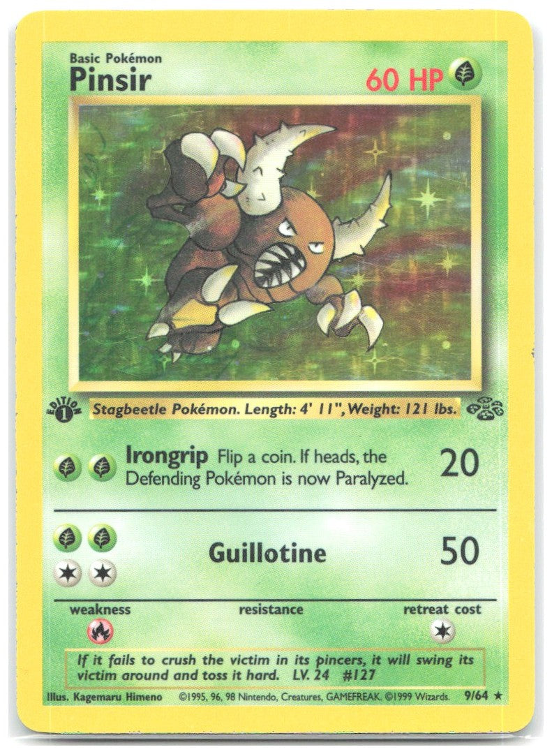Pinsir 9 1st Edition Holo Rare Jungle 09/64 NM Kagemaru Himeno