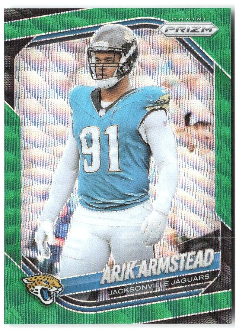 Arik Armstead Panini Prizm - Green Wave 85 2025 Jacksonville Jaguars