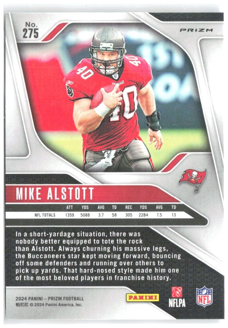 Mike Alstott Panini Prizm - Red White and Blue 275 2024 Tampa Bay Buccaneers