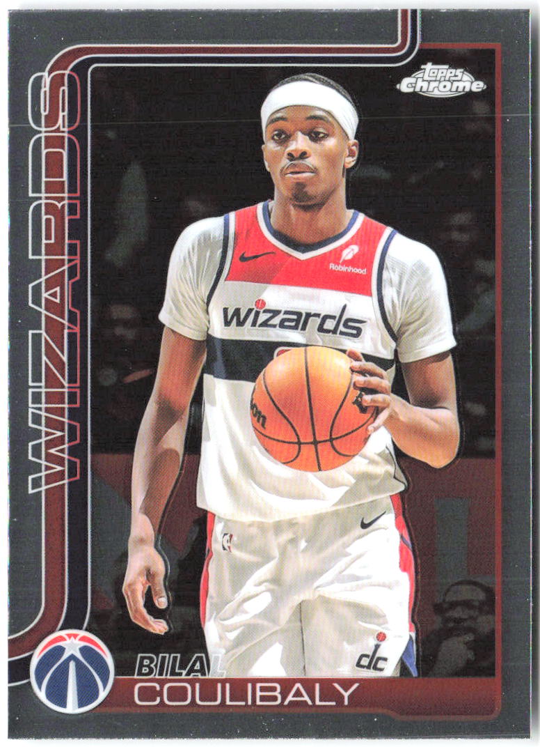 Bilal Coulibaly Topps Chrome 208 2025-26 Washington Wizards