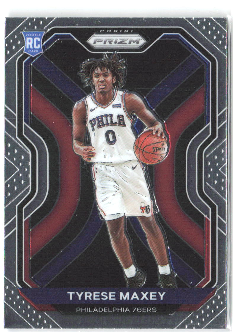 Tyrese Maxey Panini Prizm 256 2020-21 Philadelphia 76ers RC