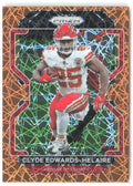 Clyde Edwards-Helaire Panini Prizm - Lazer 191 2021 Kansas City Chiefs