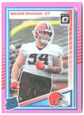 Mason Graham Donruss Optic Rated Rookies Preview Pink 340 2025 Cleveland Browns