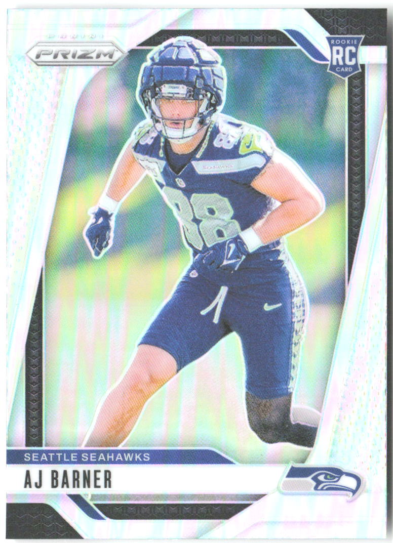 AJ Barner Panini Prizm - Silver 304 2024 Seattle Seahawks
