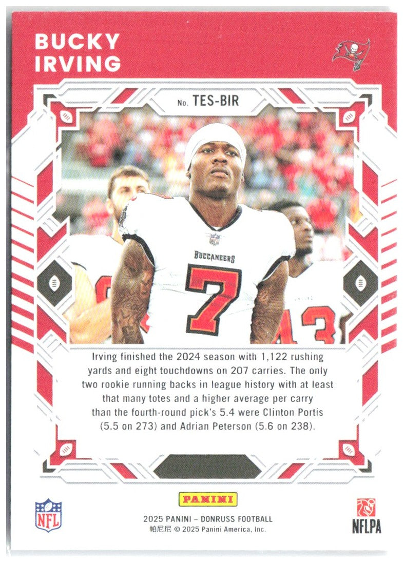 Bucky Irving Donruss - The Elite Series TES-BIR 2025 Tampa Bay Buccaneers