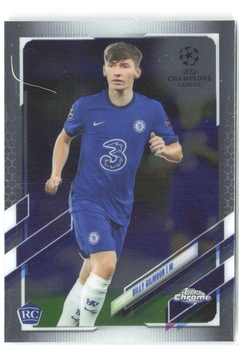 Billy Gilmour Topps Chrome UEFA Champions League 66 2020-21 Chelsea FC RC