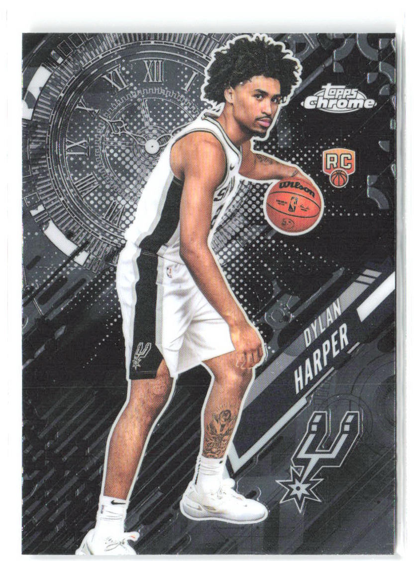 Dylan Harper Topps Chrome - Go Time GT-17 2025-26 San Antonio Spurs