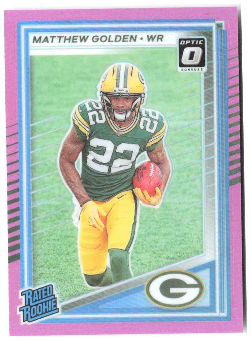 Matthew Golden Donruss - Optic Rated Rookies Pink 311 2025 Green Bay Packers