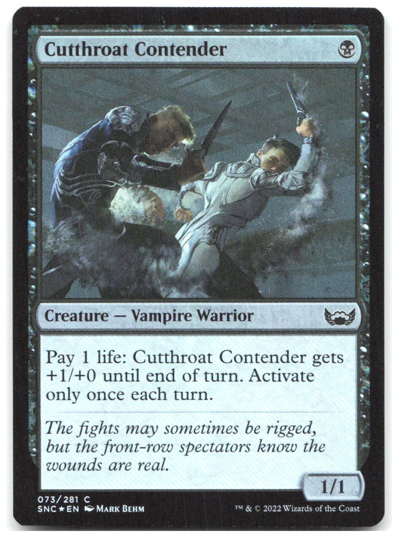 Cutthroat Contender Foil C Streets of New Capenna 73 NM Mark Behm