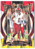 Mike Sainristil Select - Red & Yellow Prizm Shock 76 2024 Washington Commanders
