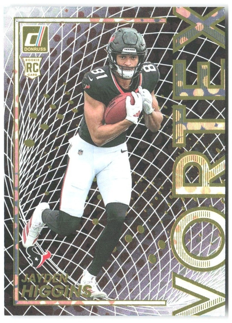 Jayden Higgins Donruss - Vortex 15 2025 Houston Texans