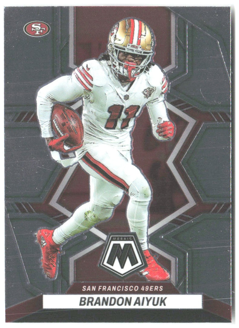 Brandon Aiyuk Panini Mosaic 178 2022 San Francisco 49ers