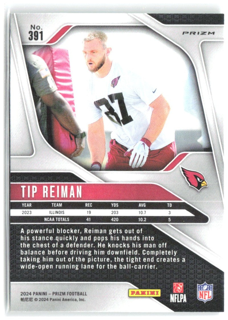 Tip Reiman Panini Prizm - Green 391 2024 Arizona Cardinals