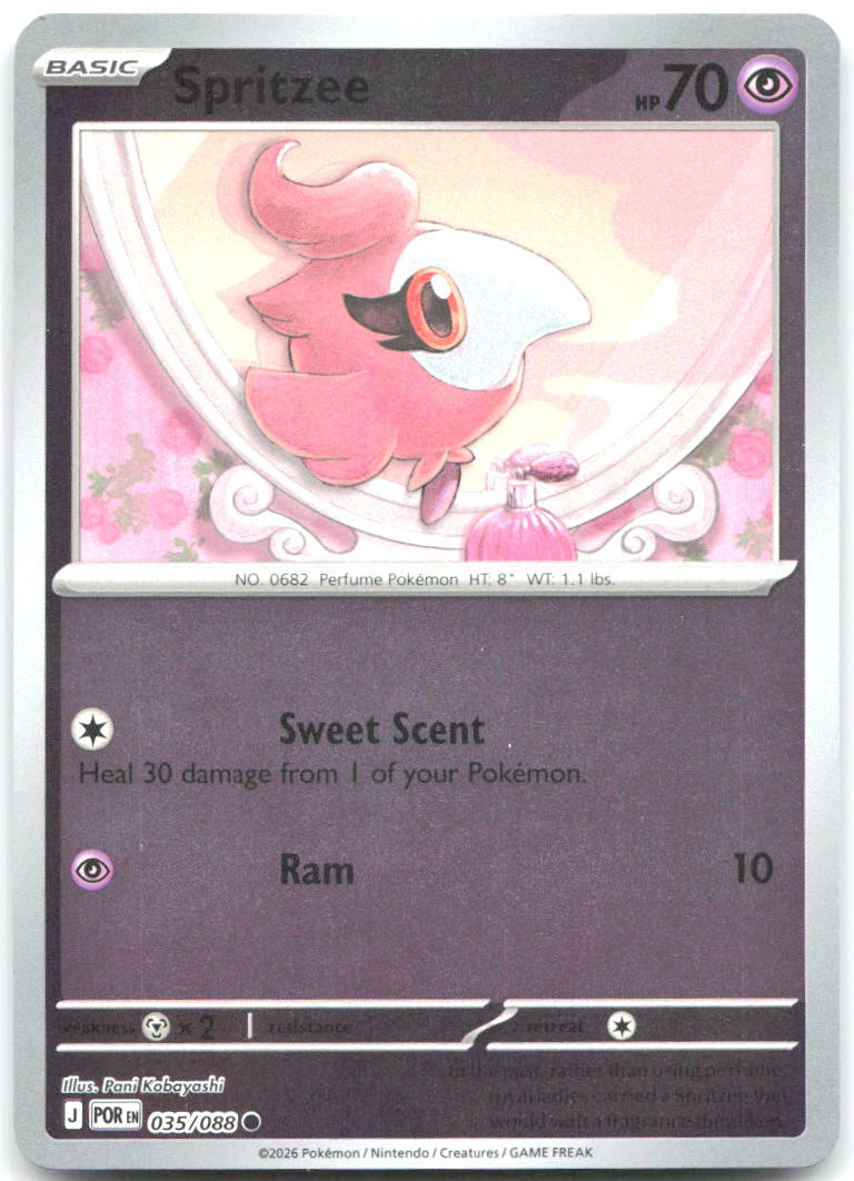 Spritzee Reverse Holo Common ME03 Perfect Order 035/088 NM Pani Kobayashi