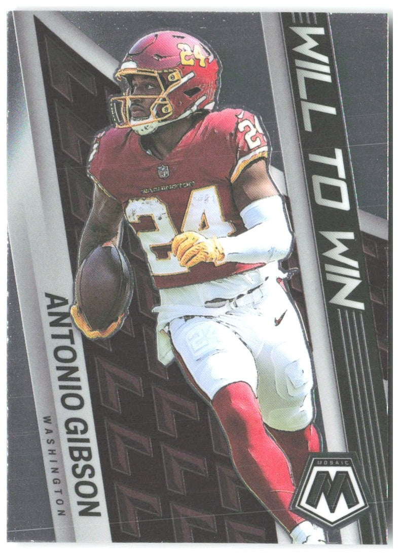 Antonio Gibson Panini Mosaic - Will to Win WW-19 2022 Washington Commanders