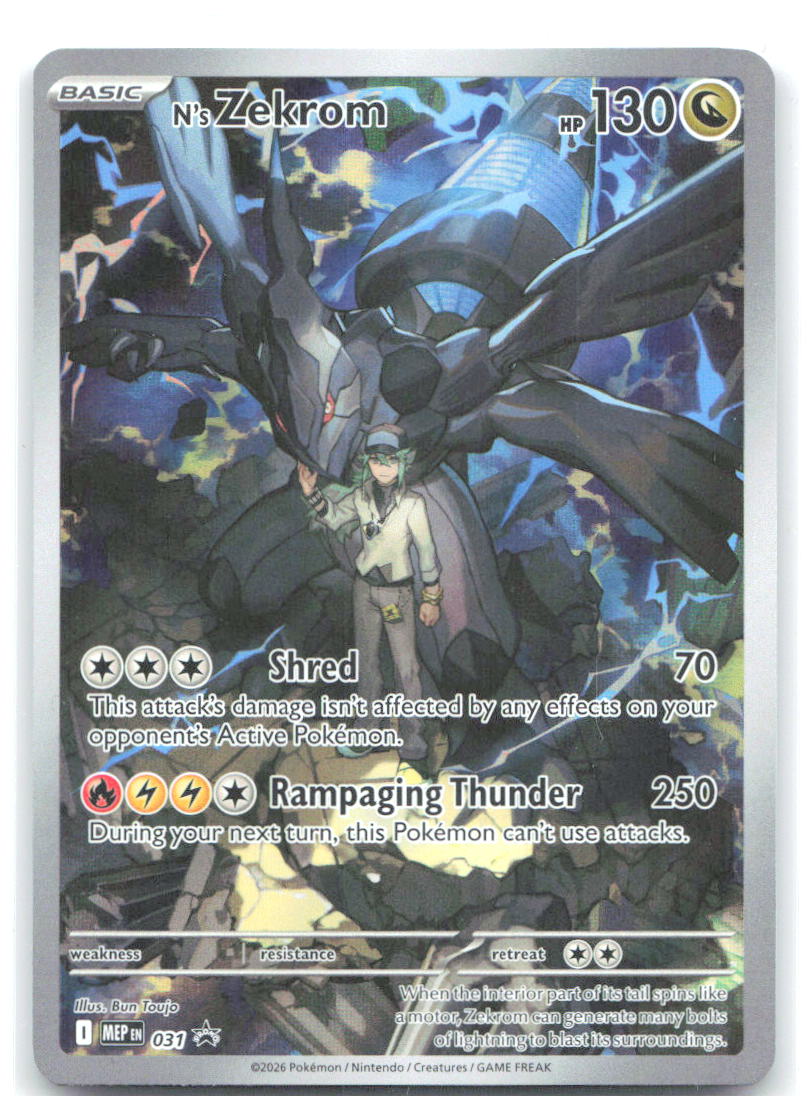 N's Zekrom Holo Promo ME: Mega Evolution Promo 031 NM Bun Toujo