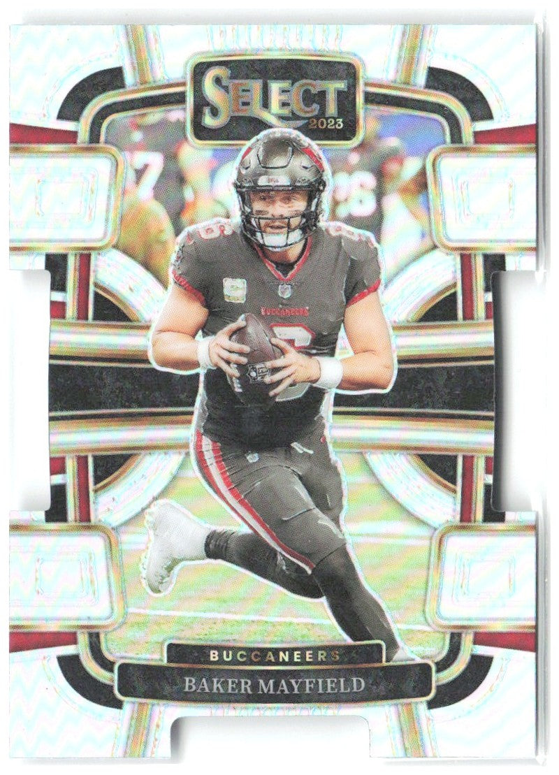 Baker Mayfield Panini Select Silver Prizms Die Cuts 92 2023 Tampa Bay Buccaneers
