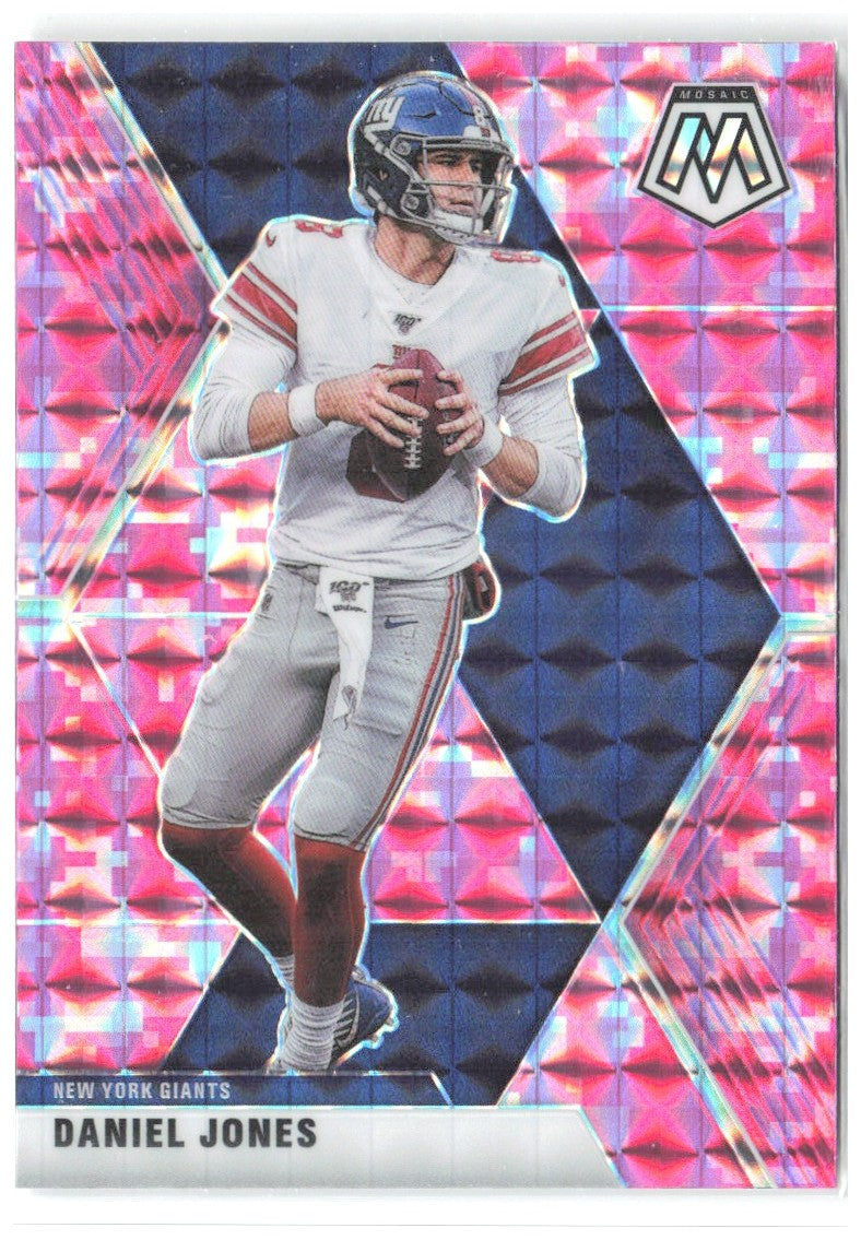 Daniel Jones Panini Mosaic - Prizm Camo Pink 151 2020 New York Giants