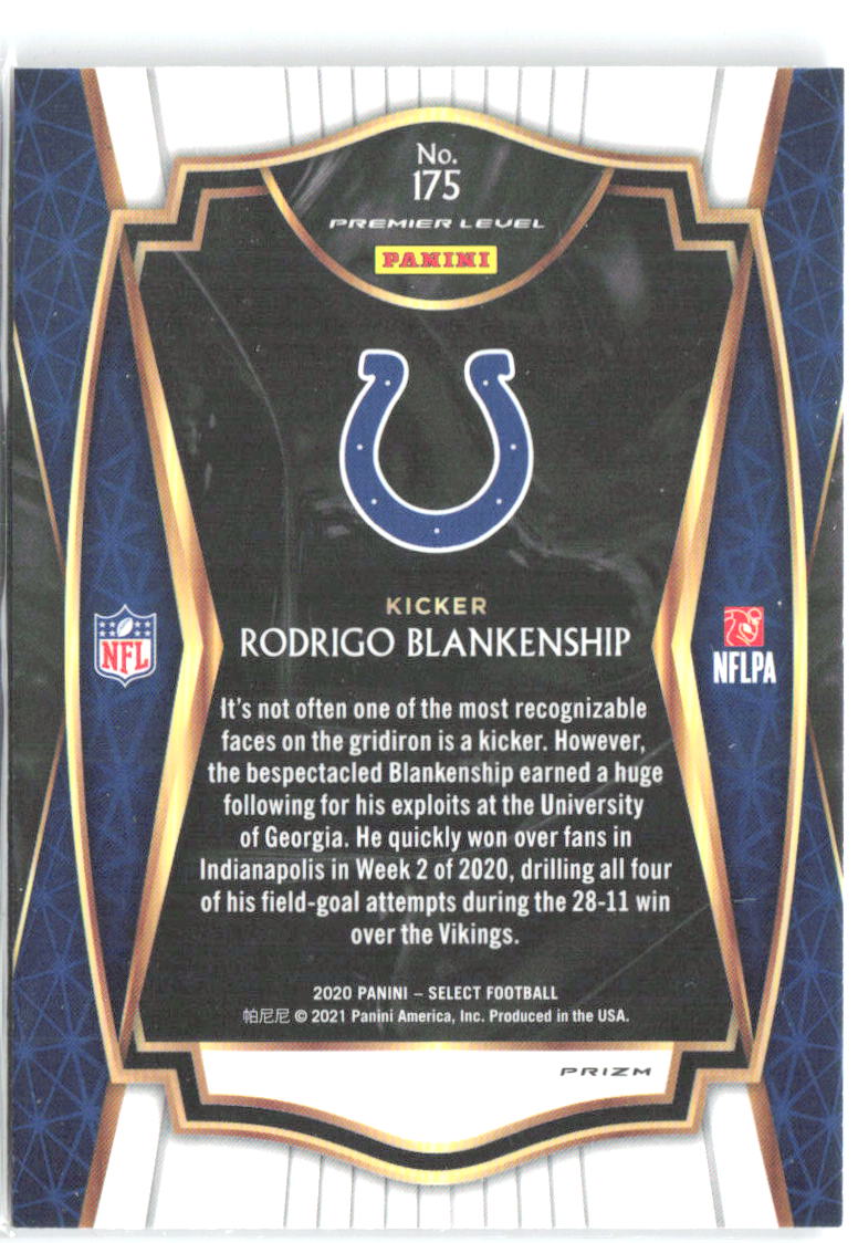 Rodrigo Blankenship Panini Select - Silver Prizm 175 2020 Indianapolis Colts
