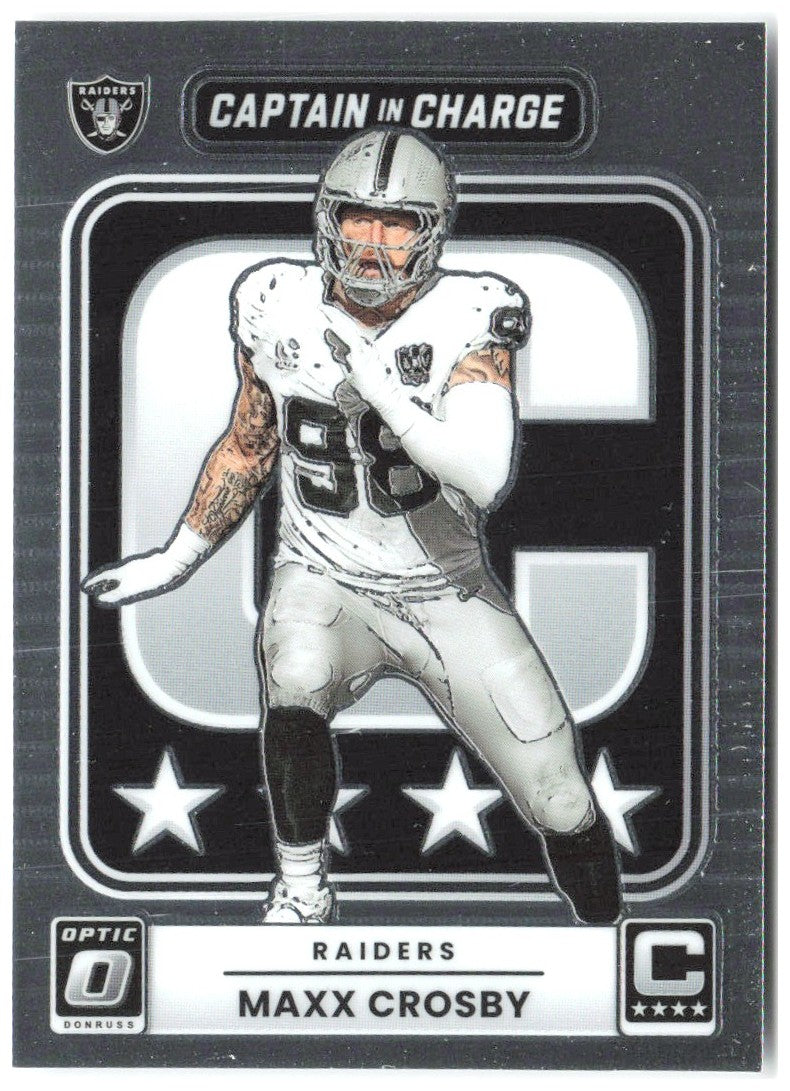 Maxx Crosby Donruss Optic - Captain in Charge 4 2025 Las Vegas Raiders