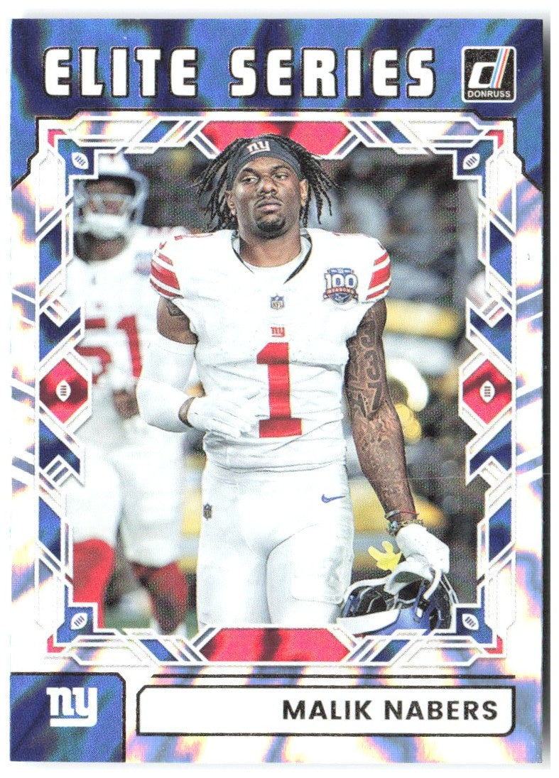 Malik Nabers Donruss - The Elite Series TES-MNA 2025 New York Giants