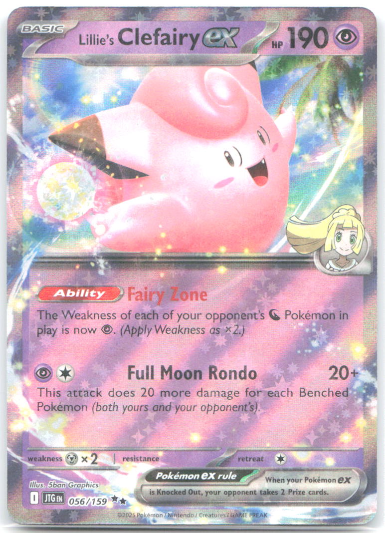 Lillies Clefairy ex 056 159 Holo Double Rare SV09: Journey Together 056/159 NM 5ban Graphics